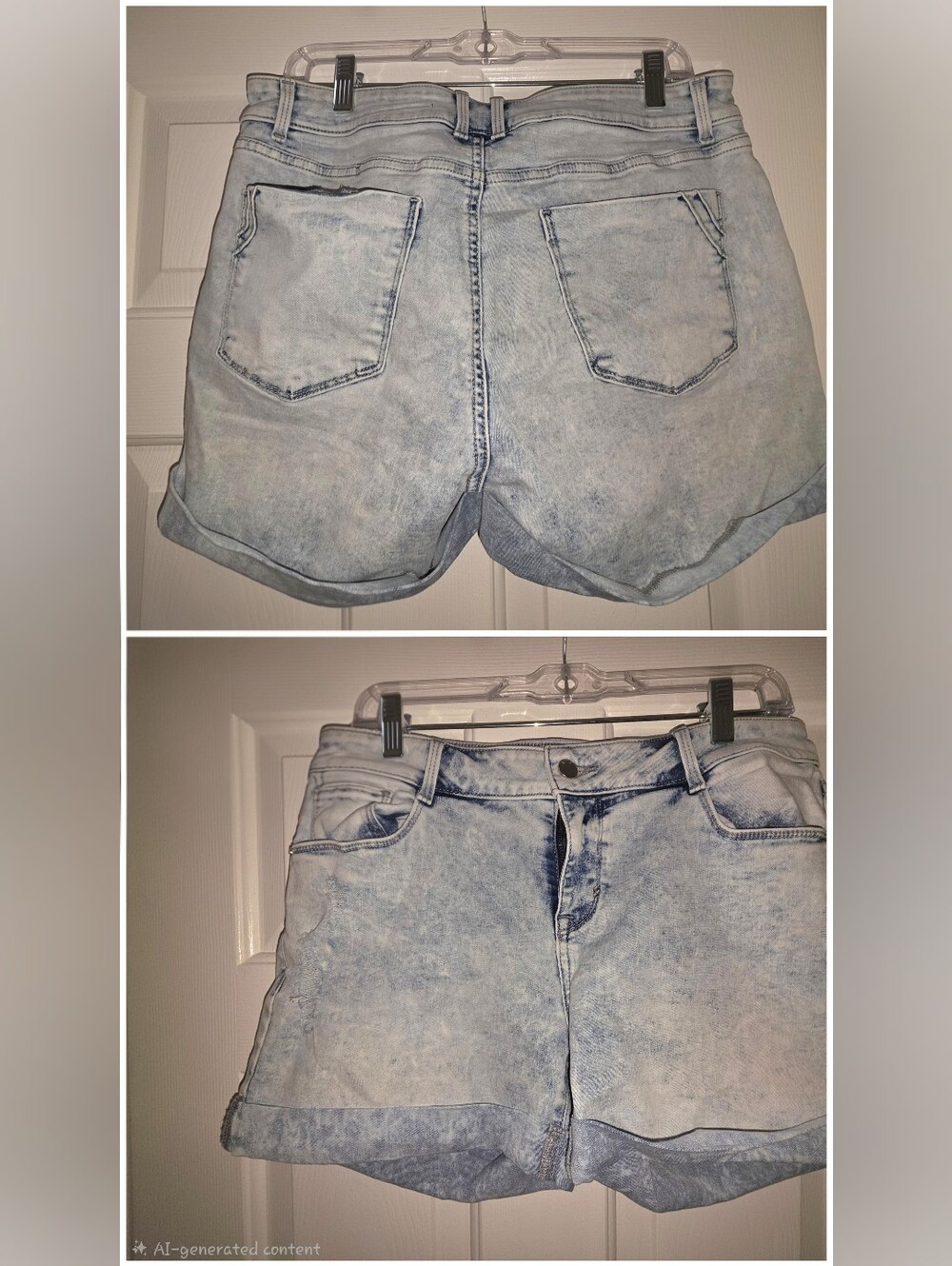 APT 9 Light Wash Denim Women's Shorts - Casual Summer Cut